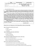 Đề kiểm tra khối 5