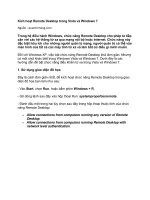 Kích hoạt Remote Desktop trong Vista và Windows 7