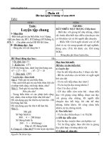 Giáo án ghép 3+4 tuần 18 CKT