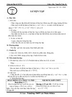 Giáo án đại số 10 NC - tiết 22