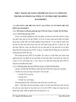 THỰC TRẠNG KẾ TOÁN CHI PHÍ SẢN XUẤT VÀ TÍNH GIÁ THÀNH SẢN PHẨM TẠI CÔNG TY CỔ PHẦN DỆT HÀ ĐÔNG HANOSIMEX