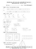 De khao sat giua koc ky I