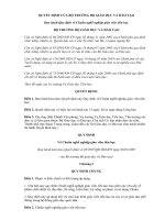 QUY ĐỊNH CHUẨN NGHỀ NGHIỆP GIÁO VIÊN TIỂU HỌC