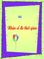 Nhân số đo thời gian