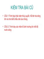 Bài 16 Sóng - Thủy triều - Dòng biển