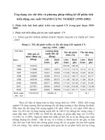 Ứng dụng các chỉ tiêu và phương pháp thống kê để phân tích biến động sản xuất NGàNH CỤNG NGHIỆP (1995-2002)