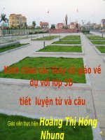 Giáo án hội giảng LTVC lớp 3: So sánh.Dấu chấm