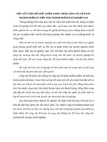 MỘT SỐ Ý KIẾN ĐỀ XUẤT NHẰM HOÀN THIỆN CÔNG TÁC KẾ TOÁN THÀNH PHẨM VÀ TIÊU THỤ THÀNH PHẨM Ở XÍ NGHIỆP X19