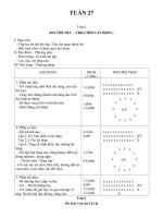 TD TUẦN 27