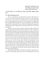 MỘT SỐ VẤN ĐỀ LÝ LUẬN VỀ CÔNG TÁC ĐÀO TẠO PHÁT TRIỂN NHÂN LỰC