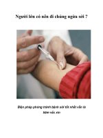 Người lớn có nên đi chủng ngừa sởi ?