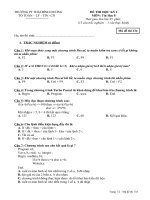 Thi học Kỳ I 2010 - 2011