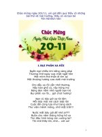 Thơ hay về thầy cô và mái trường