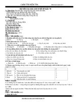 dáp an - biểu điểm tiết 20 sinh 6  ; 2 mã đề