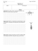 Kiem tra 15'''' - tiet 29 Vat ly9