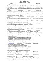 Kiem tra 1 tiet so 2