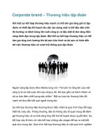 Corporate brand – Thương hiệu tập đoàn
