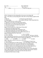 Một số De kiem tra Ly 8  co dap an