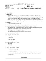 Bai 30. Di truyen hoc voi con nguoi