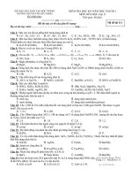 Đề thi HKI lớp 11 (2010-2011)