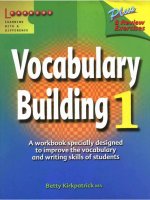 Vocabulary building 1 