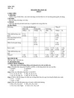 ĐỀ KIẺM TRA HK1-CÓ MA TRẬN -ĐÁP ÁN