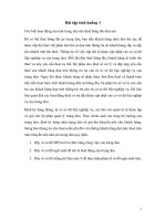 Bài tập tình huống môn Phân tích trong kinh doanh