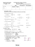 Toán 7 HKI 2010-2011