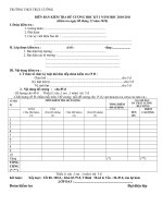 BIỂU ĐIỂM KT ĐỀ CƯƠNG HKI 2010-2011