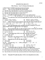 Đề mẫu thi HKI Hóa 11 số 6