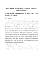 HOÀN THIỆN KẾ TOÁN BÁN HÀNG TẠI CÔNG TY TNHH PHÁT TRIỂN CNTT VIỆT HÀN