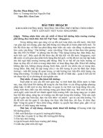 Bài thu hoạch tập huấn Việt Nam-Singapore