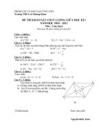 de KT khao sat giua ki I