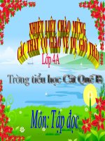 Tập đọc lớp 4: Nếu chúng mình có phép lạ