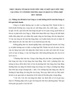 THỰC TRẠNG VỀ HẠCH TOÁN TIÊU THỤ VÀ KẾT QUẢ TIÊU THỤ TẠI CÔNG TY CỔ PHẦN THƯƠNG MẠI VÀ DỊCH VỤ TỔNG HỢP ĐỨC THÀNH