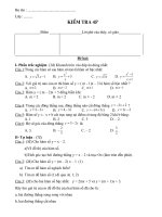 kiểm tra đại số 9 chương II