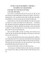 CƠ SỞ LÝ LUẬN VỀ THỊ TRƯỜNG VÀ MỞ RỘNG