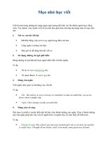 Mẹo nhỏ học viết