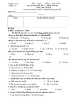 ĐỀ THI HKI CÔNG NGHỆ 9 (2010-2011)