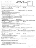 ĐÊ THI HKI LÝ 11 NC MÃ 209( có ĐA)