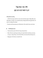 Tập làmm văn - QUAN SÁT ĐỒ VẬT