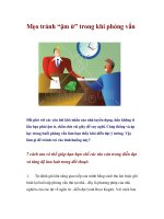 Mẹo tránh “ậm ừ” trong khi phỏng vấn