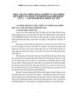 thực trạng triển khai nghiệp vụ bảo hiểm kết hợp con người tại phòng bảo hiểm khu vực 6 – chi nhánh bảo minh  hà nội