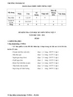 ĐỀ THI CUÔI KÌ 1 (CKTKT)