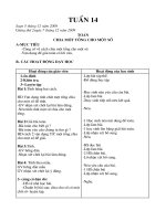 Giáo án lớp 4 chiều tuần 14-15 (2 cột)