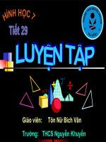 Tiết 29 Hình học 7: Luyện tập (g-c-g)