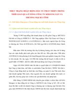 THỰC TRẠNG HOẠT ĐỘNG ĐẦU TƯ PHÁT TRIỂN TRONG THỜI GIAN QUA Ở TỔNG CÔNG TY KHOÁNG SẢN VÀ THƯƠNG MẠI HÀ TĨNH