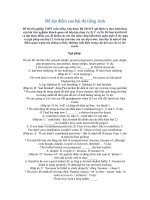 Để đạt điểm cao bài thi TIẾNG ANH