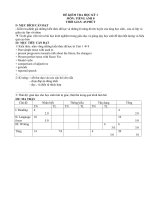 Đề thi Tiếng Anh 8 HK 1