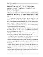 MỘT SỐ GIẢI PHÁP THÚC ĐẨY XUẤT KHẨU SẢN PHẨM CỦA CÔNG TY DỆT MINH KHAI SANG THỊ TRƯỜNG NHẬT BẢN